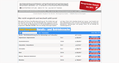 Desktop Screenshot of berufshaftpflichtversicherung.de